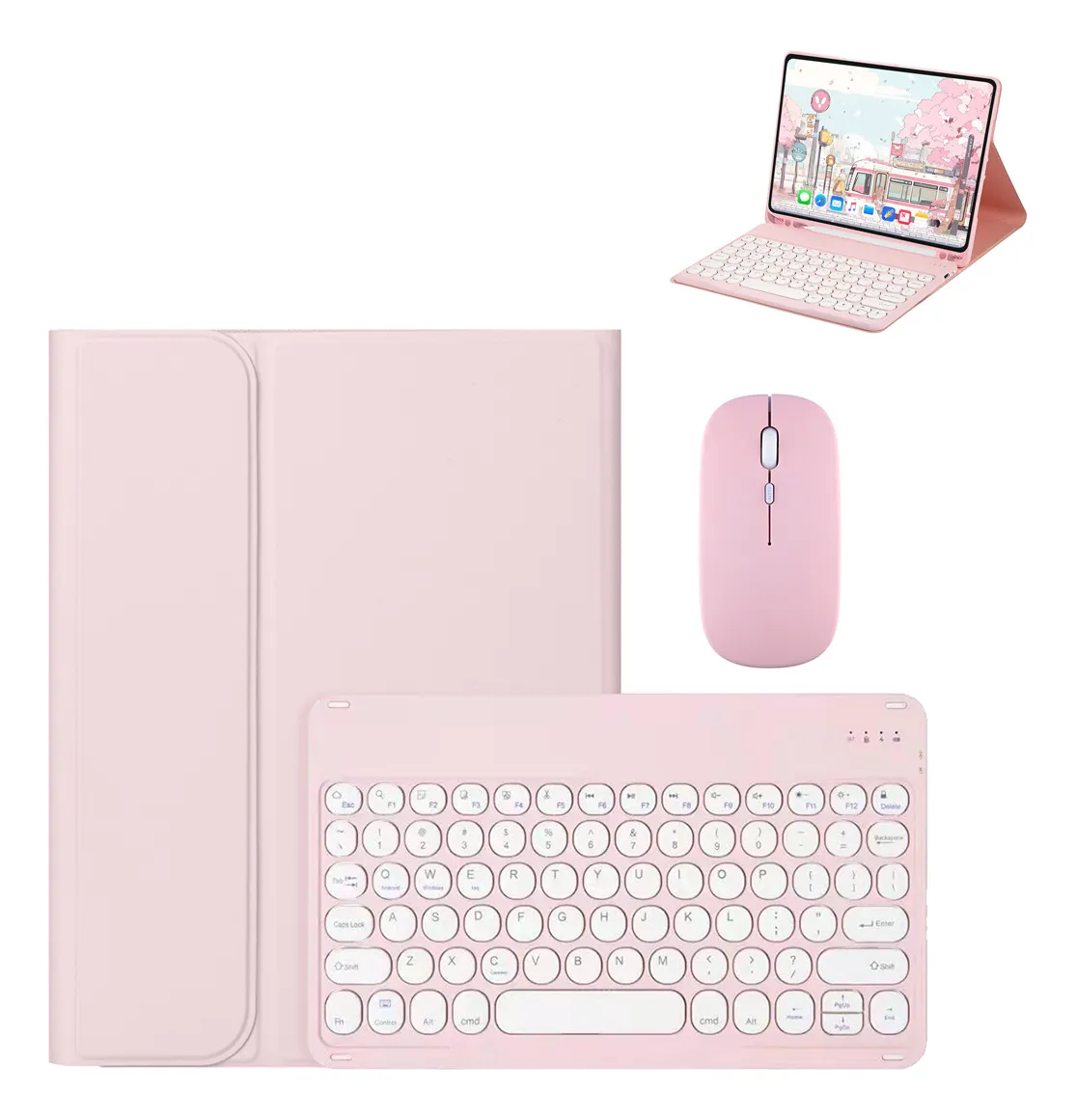 Teclado E Mouse Com Capa Para iPad Air 11 Pol. M2 M3 2024/25 - Imagem 15