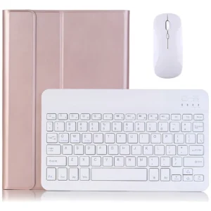 Teclado Retroiluminado Mouse Capa Para iPad Pro 11-2022 Cor Ouro Rosa Teclado Iluminado Rato