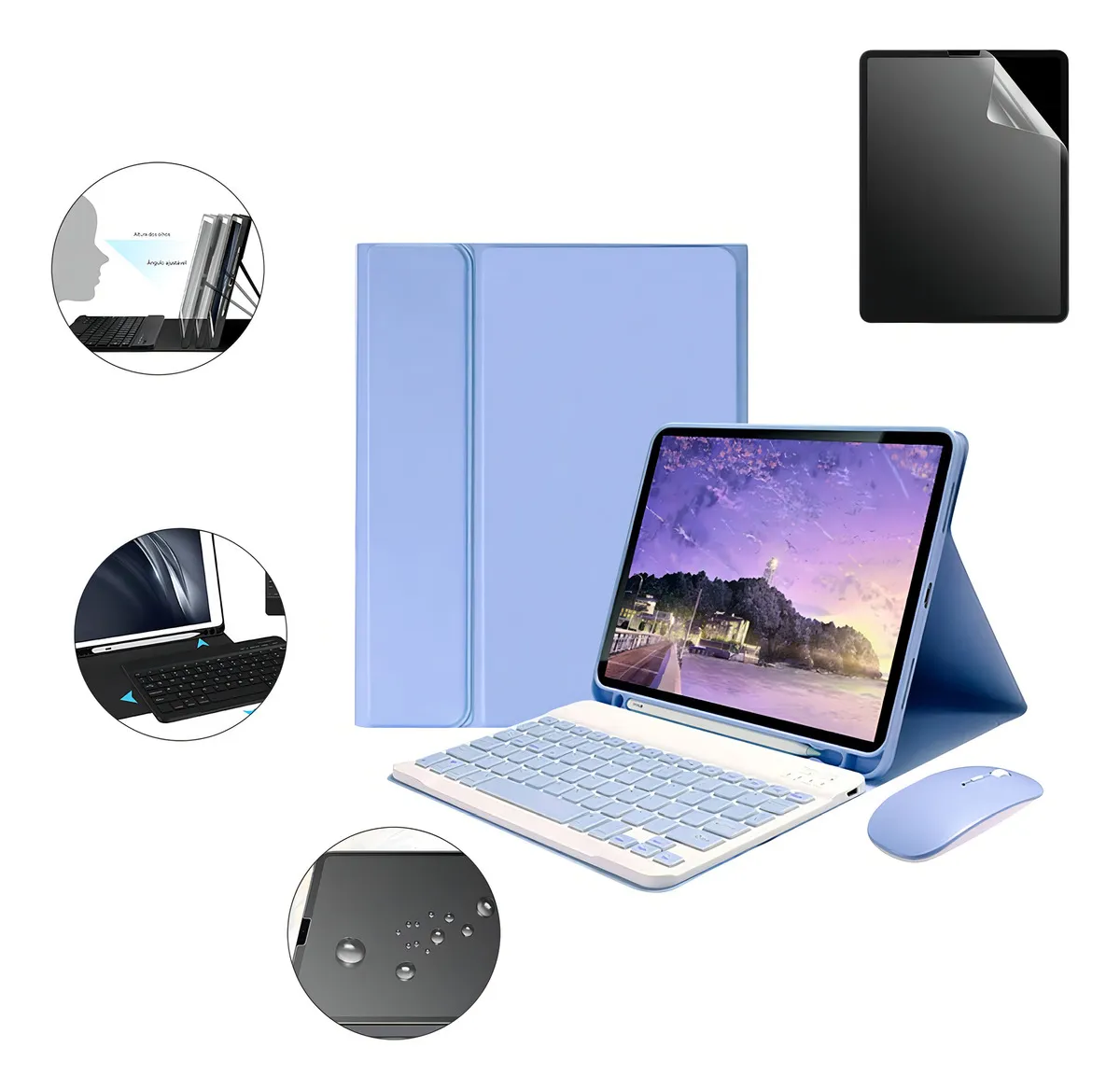 Capa Protetora Anti-queda E Anti-amarela De Airbag Para iPad Cor Talco De Bebê (transparente) - Imagem 8