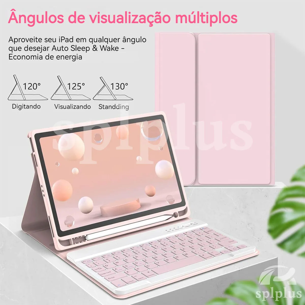 Teclado+capa Tablet+mouse Para Samsung Tab A7 10.4 T500/t505 - Imagem 6