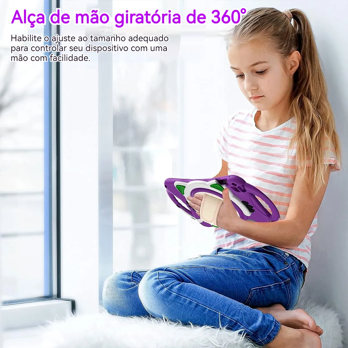 Com Alça Capa Anti-queda 360º Para iPad Air 4 Air 5 Pro 11 - Imagem 8