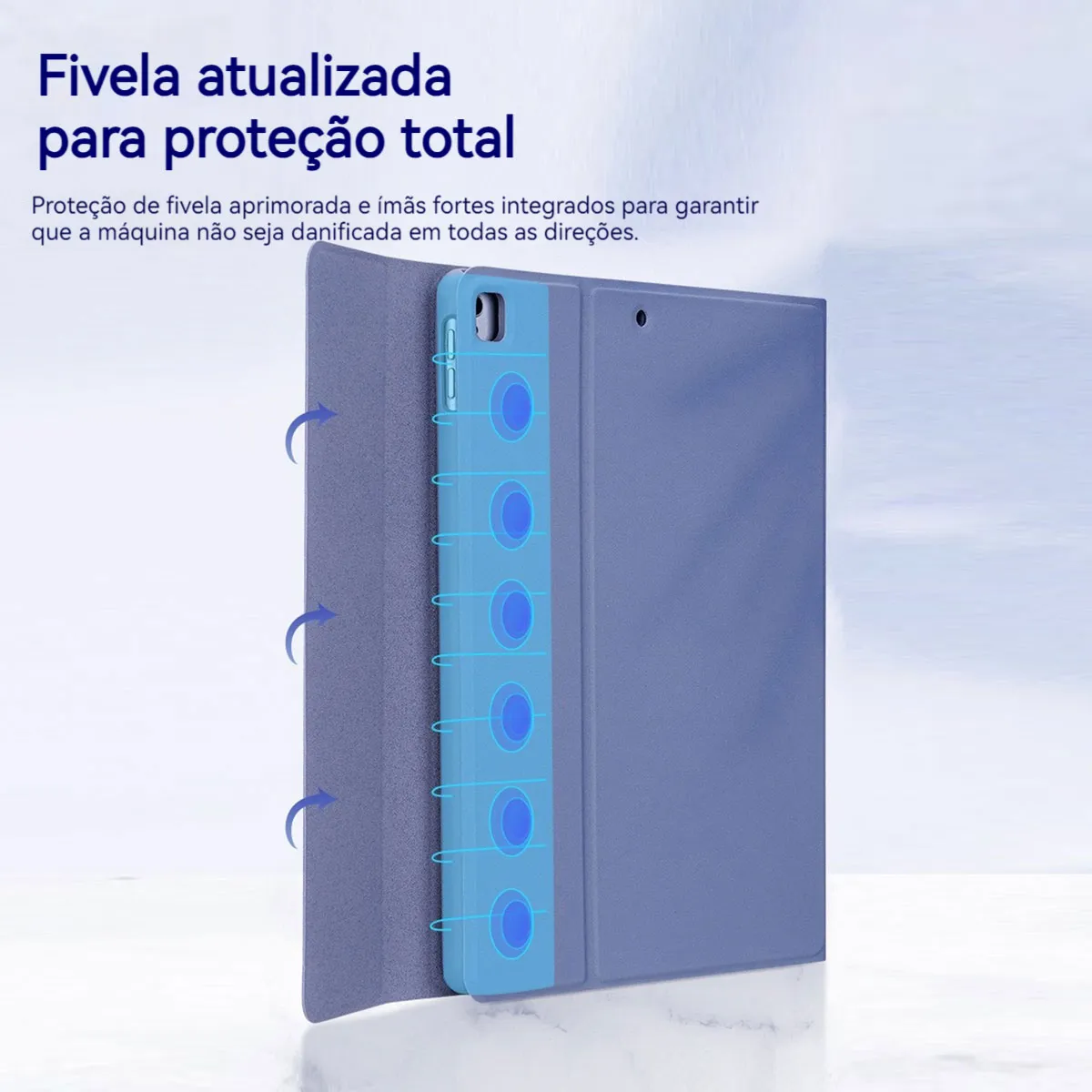 Teclado E Mouse Com Capa Para iPad Air 11 Pol. M2 M3 2024/25 - Imagem 10