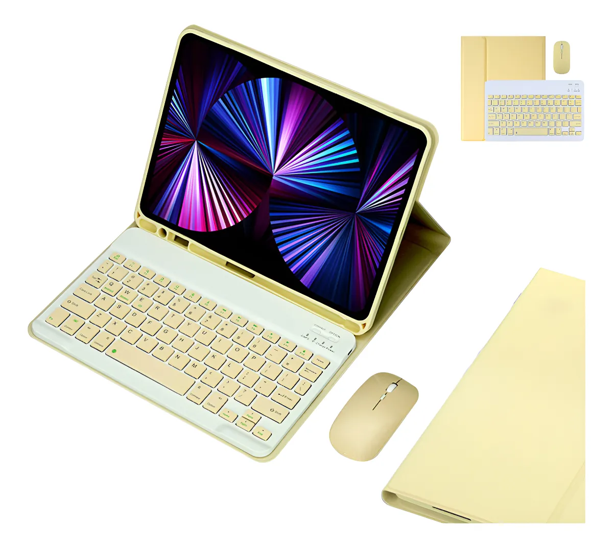 Teclado Bluetooth + Capa + Mouse Para iPad 9ª 8ª 7ª Geração - Imagem 11