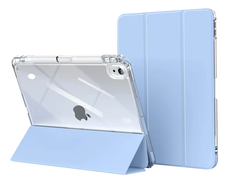 Capa Transparente Não Amarelada Para iPad Air4/air5 10.9pol. Cor Verde Noite Escuro (transparente) - Imagem 4