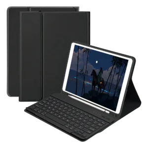 Capa para iPad Air4/air5 10,9 pol e teclado Bluetooth cor preta Teclado