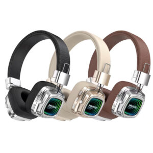 Fones de Ouvido Bluetooth Sem Fio Over-Ear Modelo Novo Cross-Border Azs-18 Retro Luminoso Espelho de Mil Camadas Redução de Ruído Fábrica de Origem