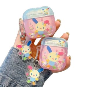 Cute Flower Rabbit Earphone Case, Suitable for Airpods4/3 Earphone Protective Case Cover 2Pro Second and Third Generation New Model