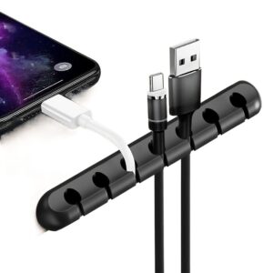 Creative Silicone Storage Hub Charging Cable Sorting Artifact Data Cable Holder Mobile Phone Desktop Organizer