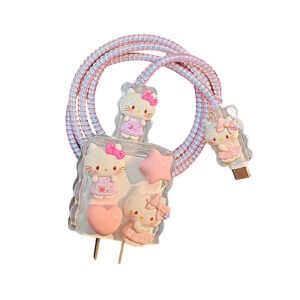 20w fast charging melody KT cat for apple 15 mobile phone data cable protective cover iPhone13 14 charger