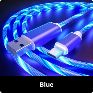 Streamer data cable Internet celebrity luminous charging cable TikTok same mobile phone horse light type-c Android car colorful