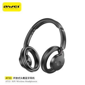 Use Fones de Ouvido Weibo Open-Back com Graves Potentes para Cafés de Internet, Jogos de E-Sports, Fones de Ouvido Grandes, Fones de Ouvido Bluetooth Giratórios para Computador