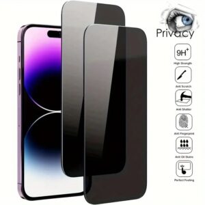 Suitable for Apple 15 16 17 Tempered Glass Film iPhone 13 12 Privacy Screen Protector Apple 14 Pro Max Anti-Peeping