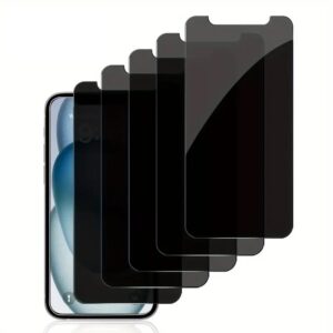 Suitable for Apple 17 16 15 Pro Max Tempered Glass Full Screen 14 Plus Privacy Screen Protector 16 Anti-Blue Light 13 12 High