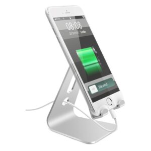 Mobile phone desktop bracket aluminum alloy simple and stable metal lazy person bracket. Universal mobile phone rack explosions