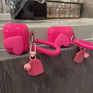 Ins Rose Red Love Pendant Suitable for Apple airpodsPro Headset 1/2 Girl 3 Soft Shell