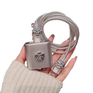 Ins Apple 15Pro Mobile Phone Charging Cable Break Suitable for Iphone14 Data Cable Protective Cover 13 Winding Rope 12