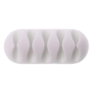 Cross-border supply mobile phone charging line storage line organizer small gift solid car silicone five-hole line organizer