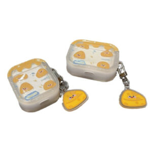 Cheese Cartoon with Pendant Suitable for AirPods Headphone Protective Cover New Wireless Apple Bluetooth Universal Tpu