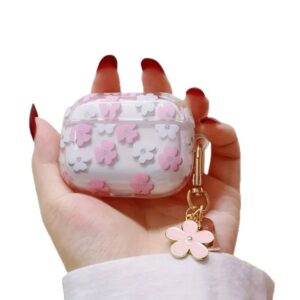 Foreign Trade Transparent Glitter Flower Suitable for AirPods Pro Protective Cover 4 Soft New Apple 2Nd Generation Standing Earphone Case