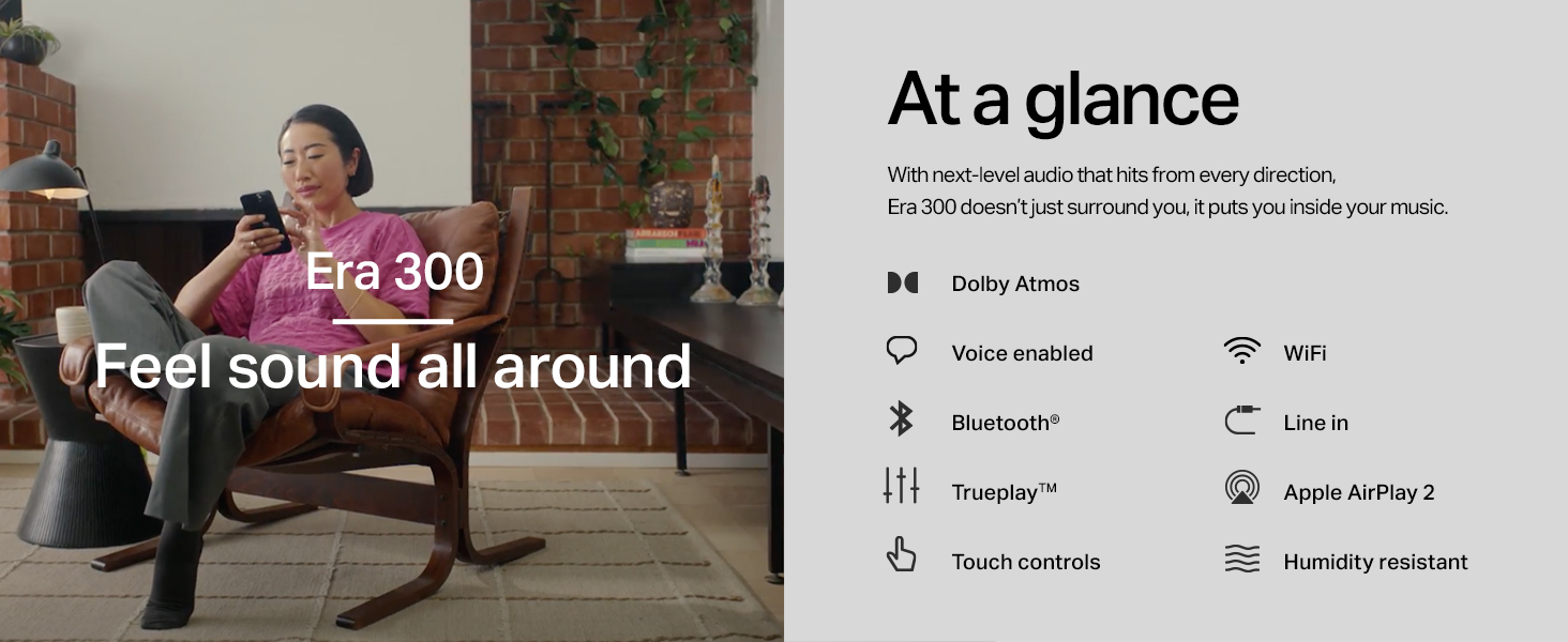 Sonos Era 300 at a glance features