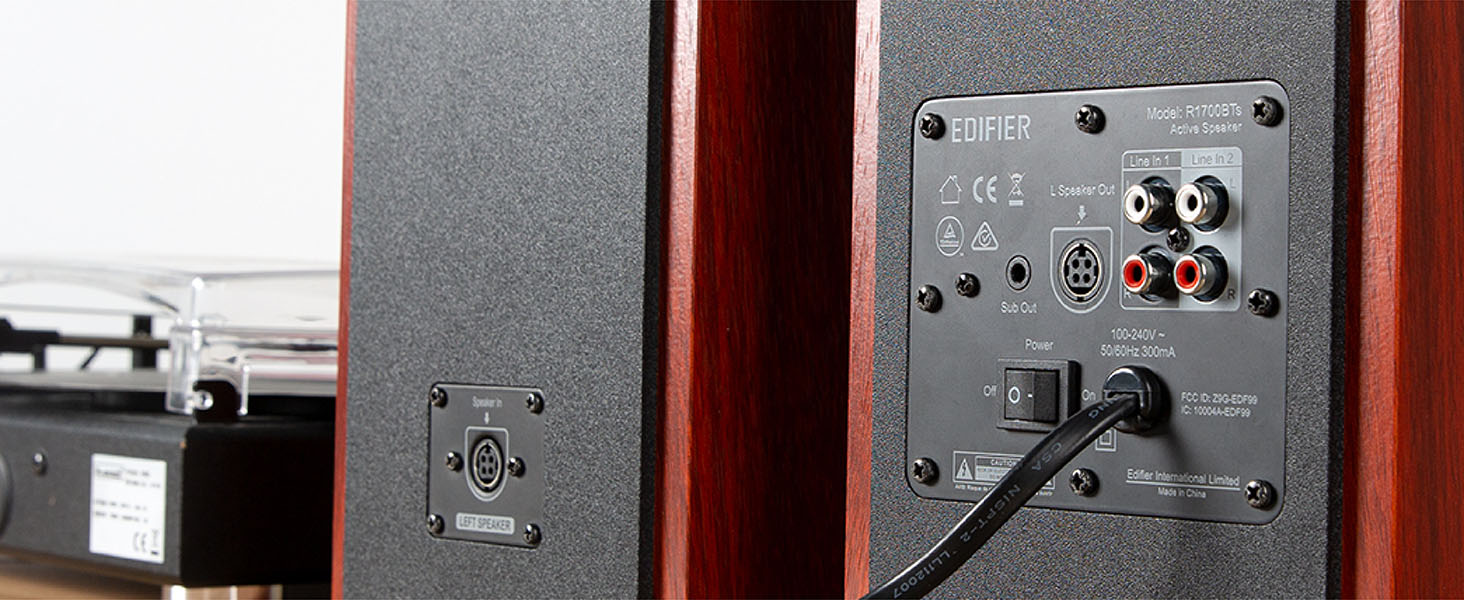 Edifier R1700BTs Active Bluetooth Bookshelf Speakers -2.0 Wireless Near Field Studio Monitor Speaker