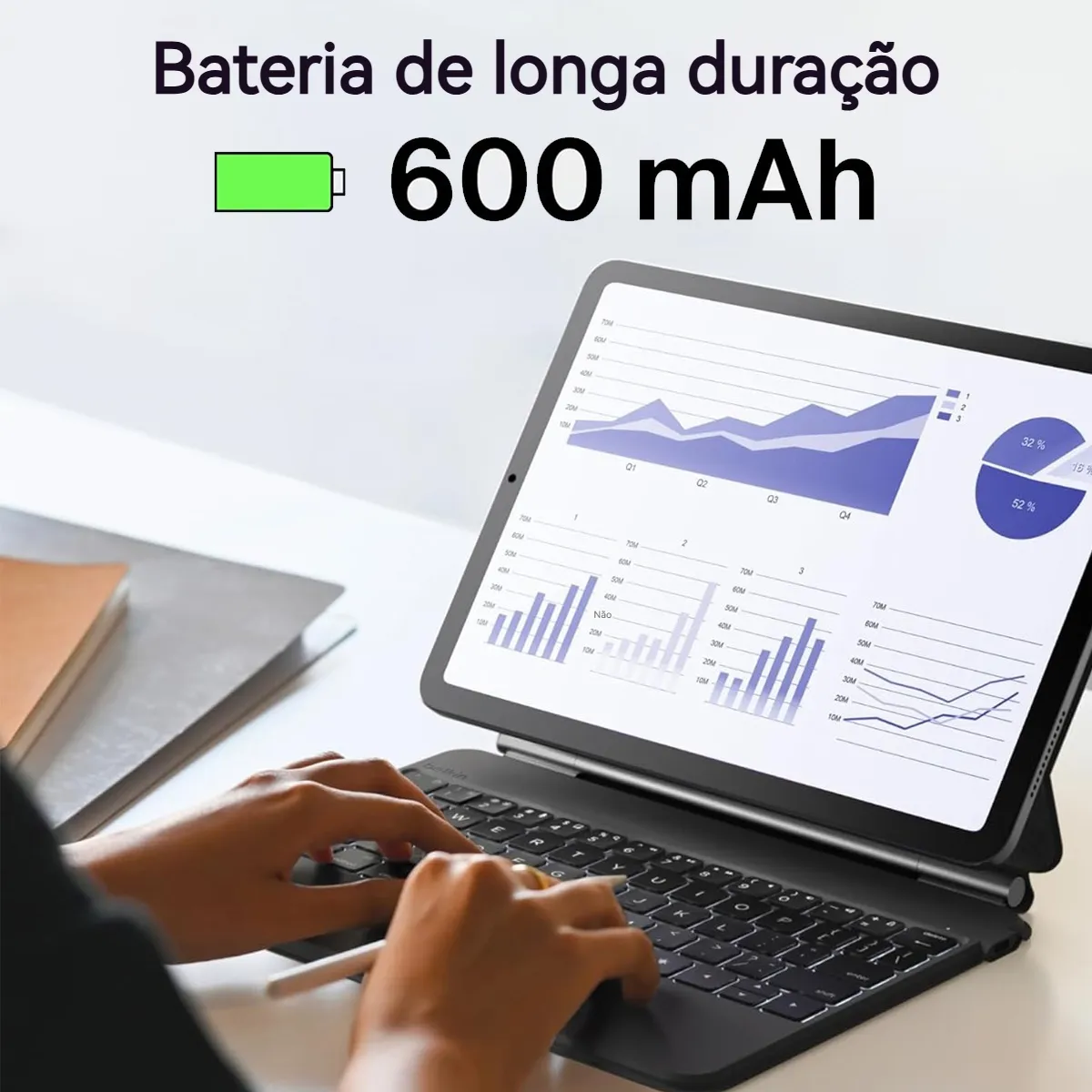 Capa De Teclado Mágico Magnético Para iPad Pro11/air4,air5 - Imagem 6