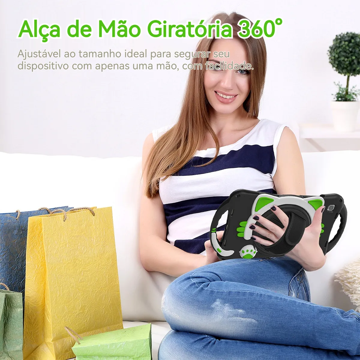 Capa Com Alça Móvel E Suporte Anti -queda Para iPad Series - Imagem 8