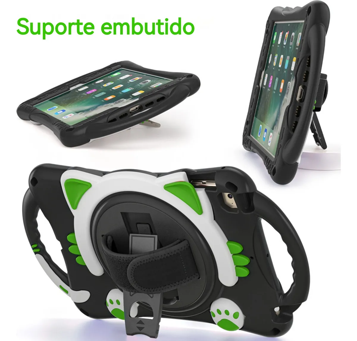 Capa Com Alça Móvel E Suporte Anti -queda Para iPad Series - Imagem 3