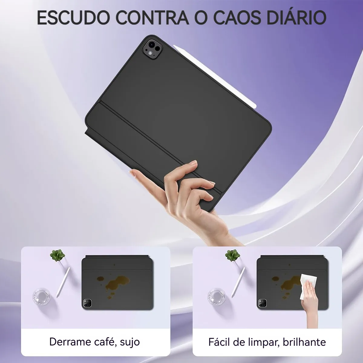 Capa De Teclado Mágico Magnético Para iPad Pro11/air4,air5 - Imagem 3