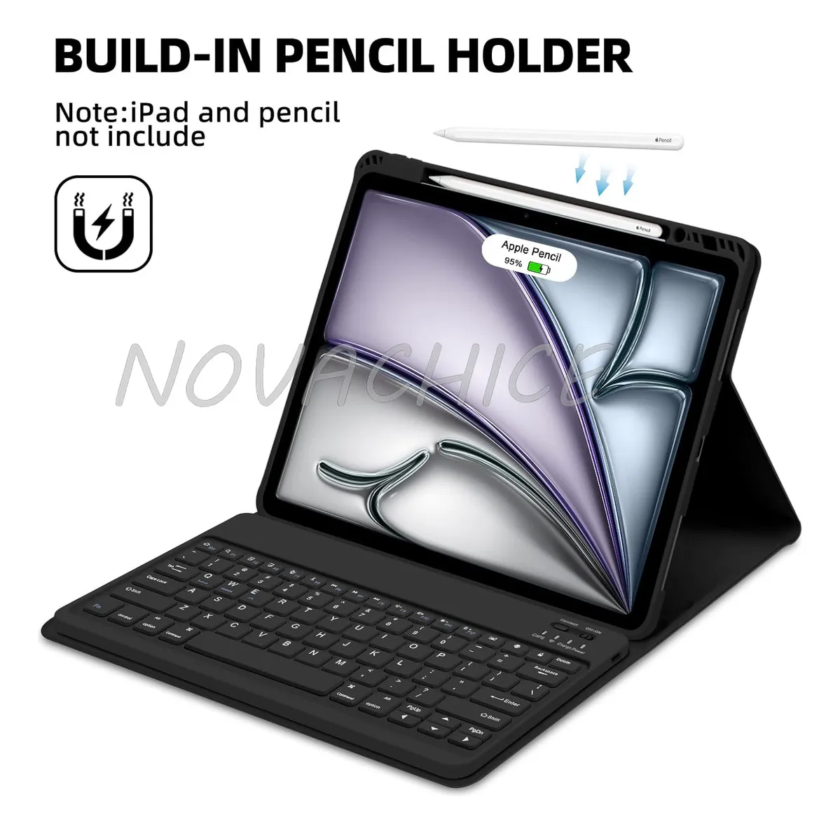 Capa Com Teclado Bluetooth E Mouse Para Samsung Tab S6 Lite - Imagem 6