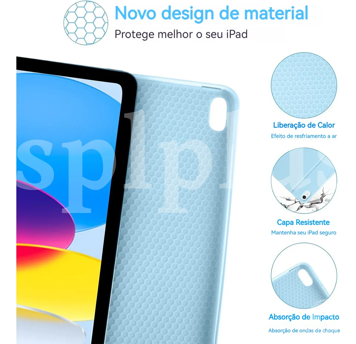 Capa Tablet Para iPad 7/8/9 Geração 10.2 Com Mouse E Teclado - Imagem 9