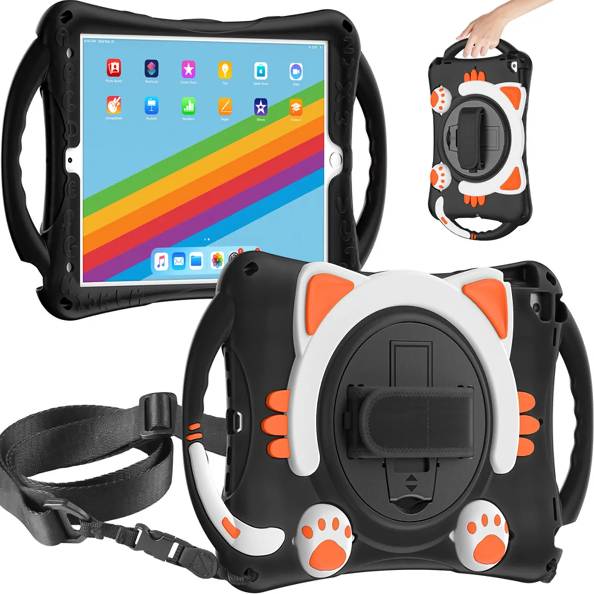 Capa Com Alça Móvel E Suporte Anti -queda Para iPad Series - Imagem 11