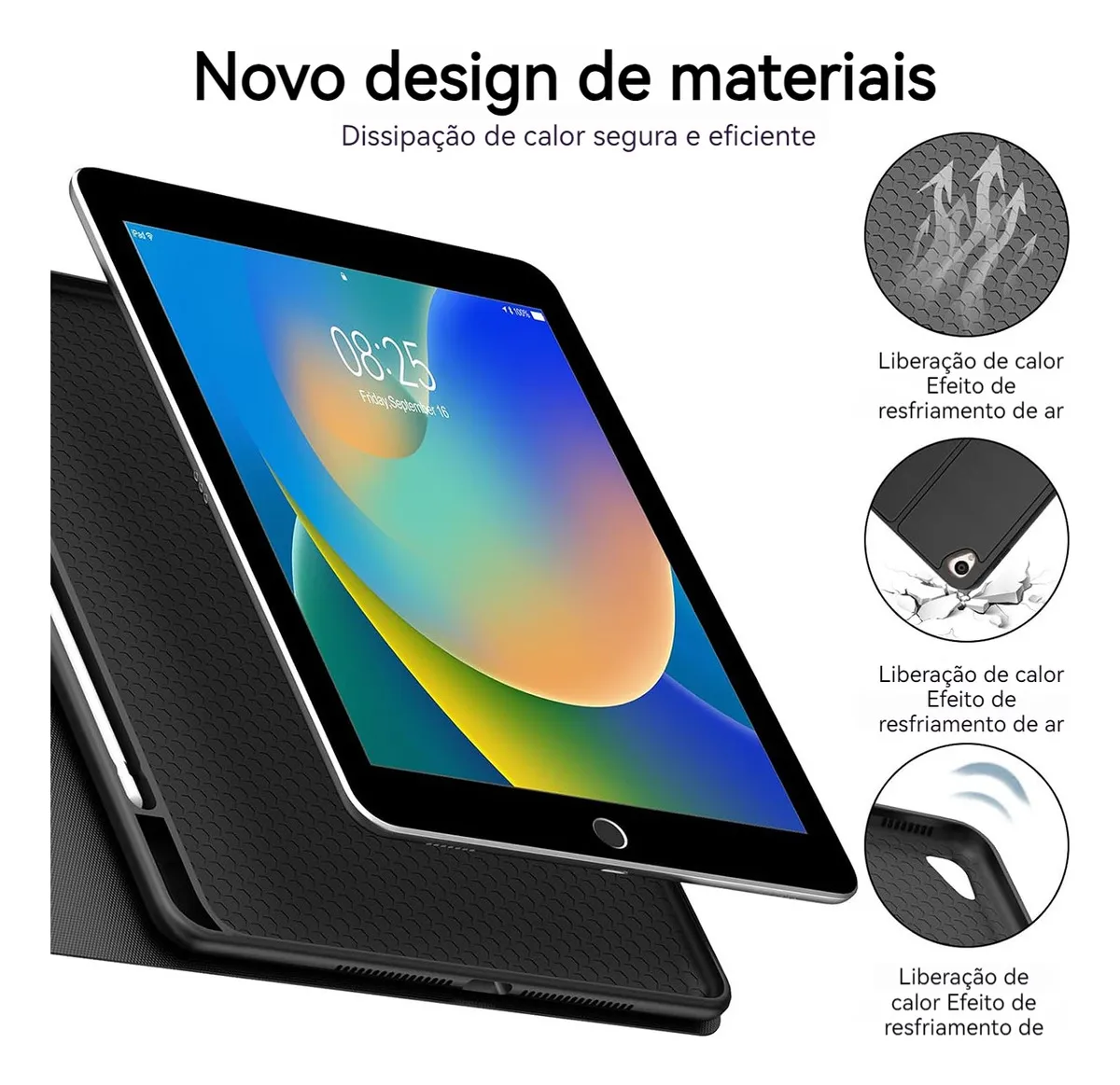 Capa ,teclado Retroiluminado, Mouse Para Samsung Tab S7/s8 - Imagem 9