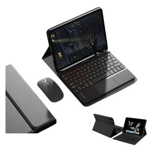 Teclado Touch ,capa Flip,mouse Para Galaxy Tab S7+/s7fe/s8+