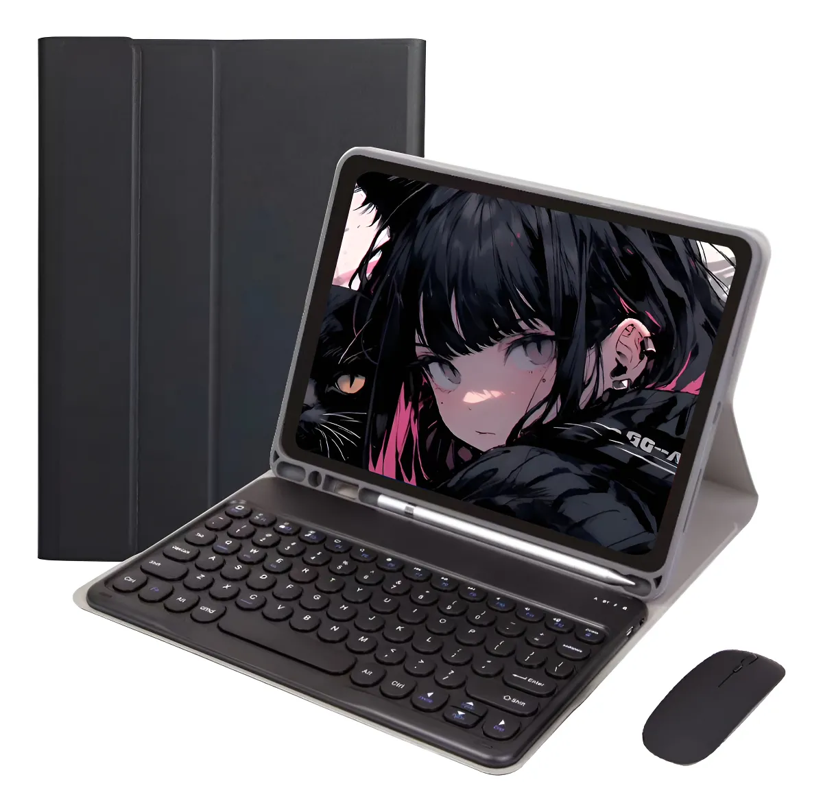 Teclado Redondo, Capa, Mouse Para Samsung S6 Lite P620 P625 - Imagem 14