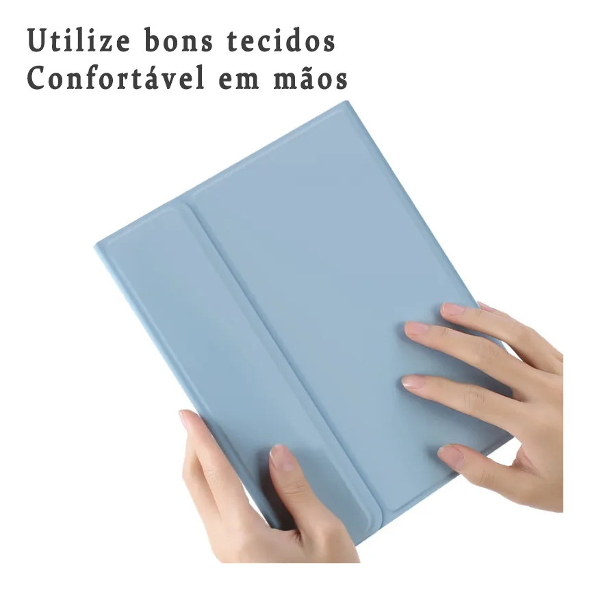 Kit Capa + Rato + Teclado Bluetooth Recarregável Para Tab A8 - Imagem 6