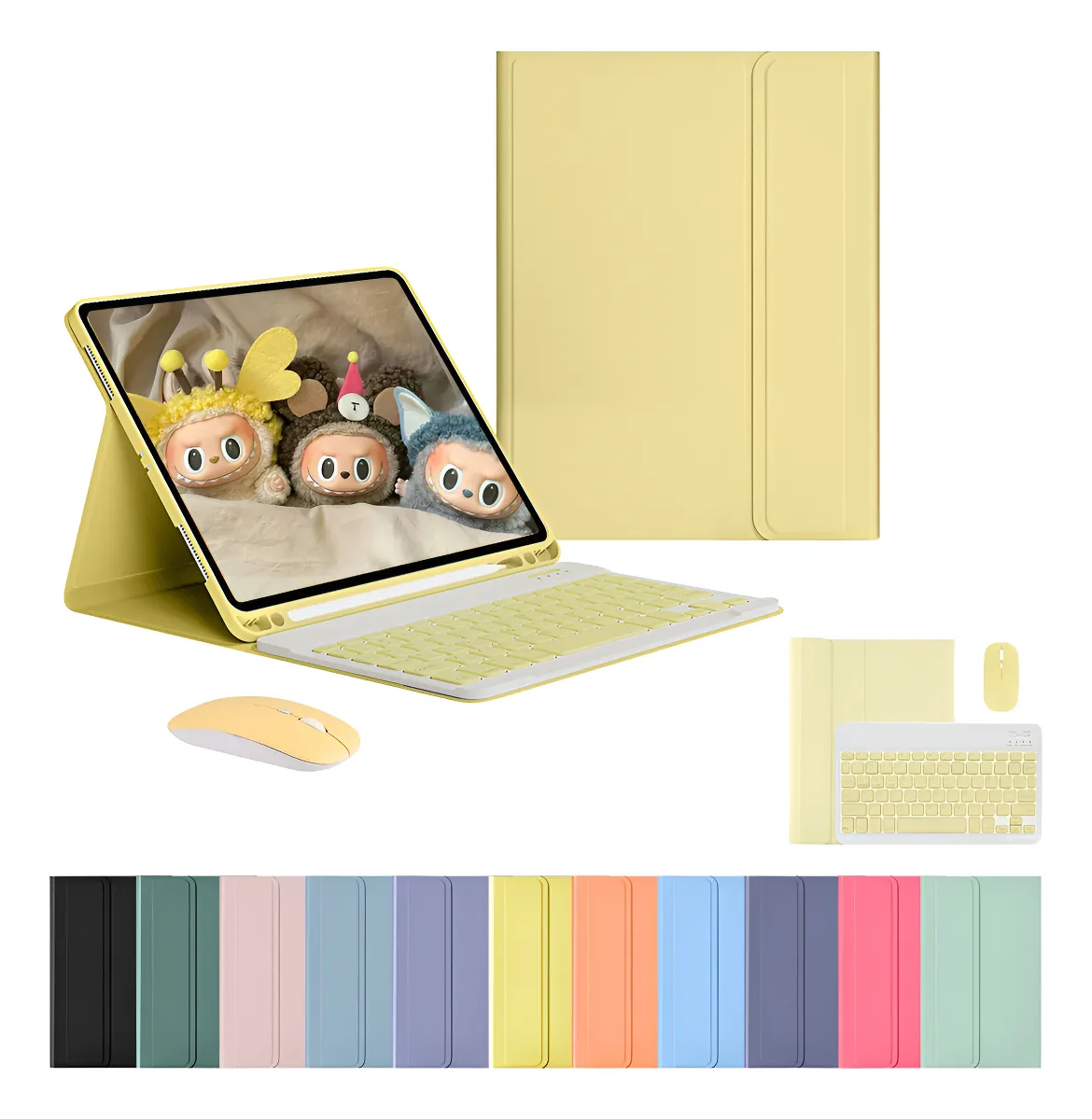 Capa Tablet Para iPad 7/8/9 Geração 10.2 Com Mouse E Teclado - Imagem 11