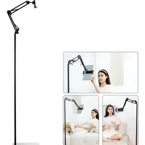 Suporte Cantilever Retrátil De Chão Para Tablet E Celular