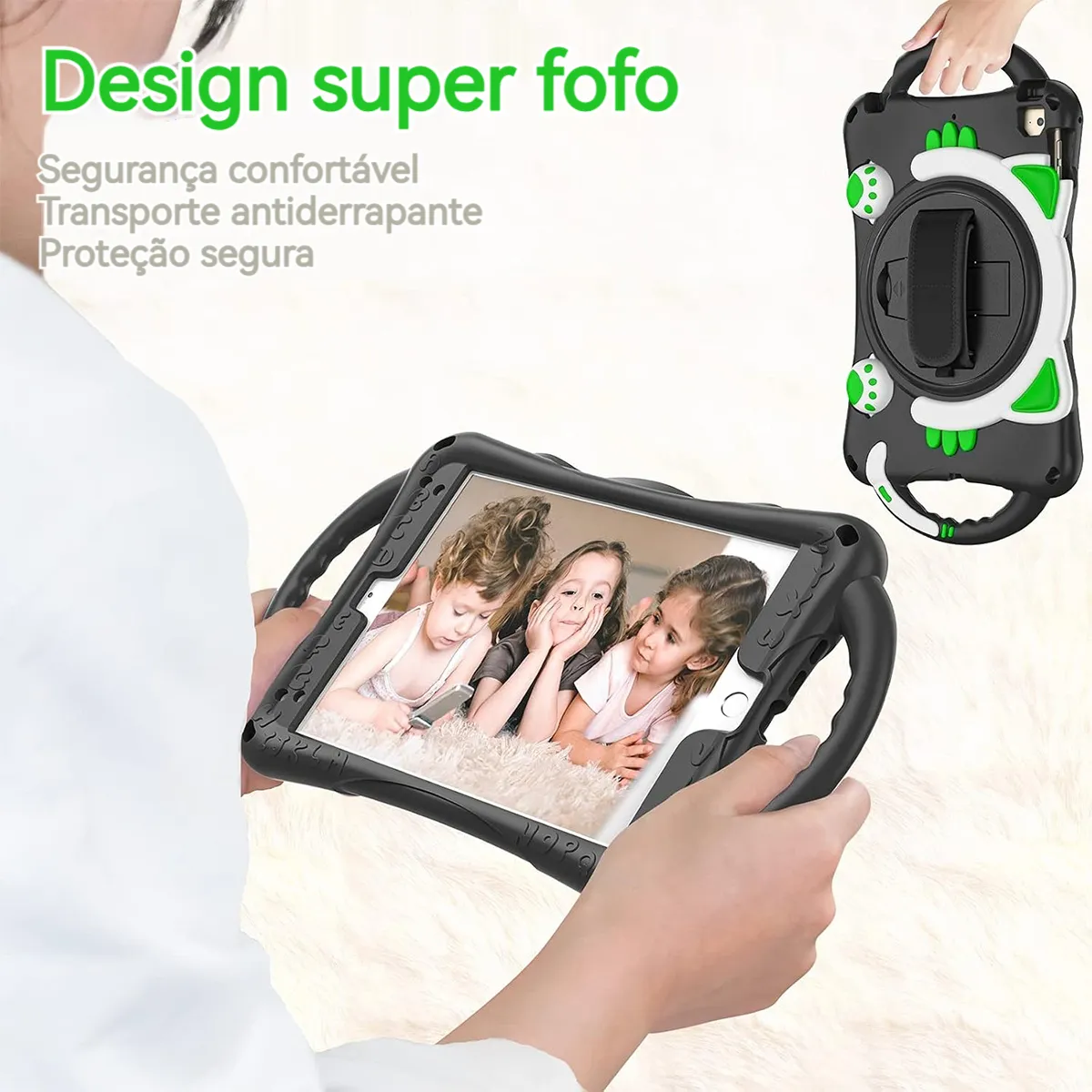 Capa Com Alça Móvel E Suporte Anti -queda Para iPad Series - Imagem 4