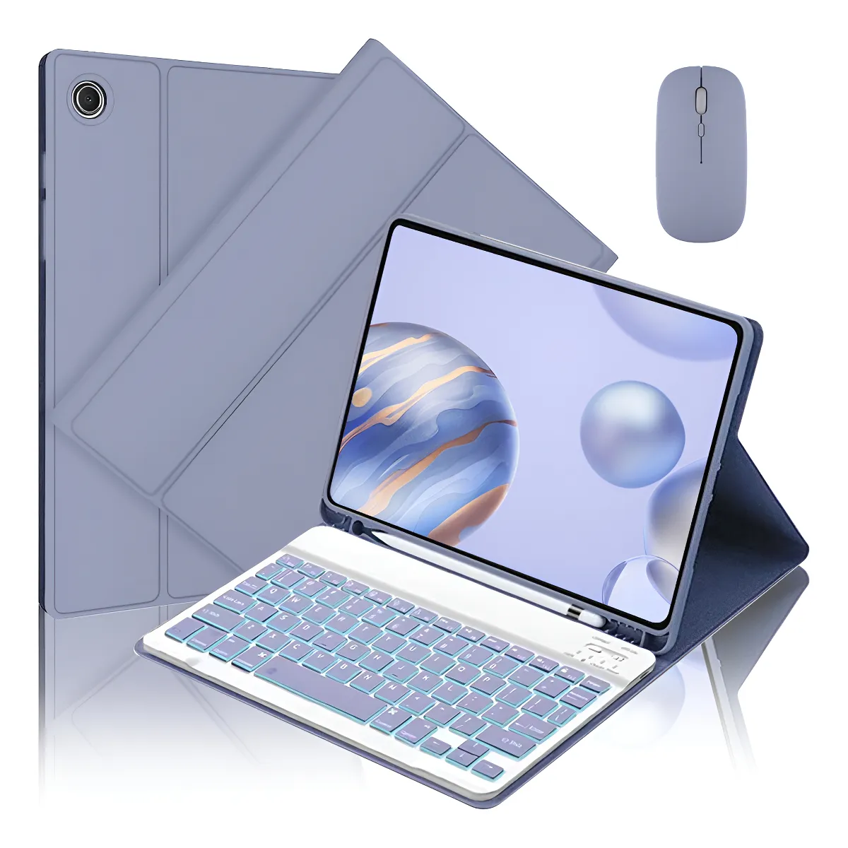 Capa ,teclado Retroiluminado, Mouse Para Samsung Tab S7/s8