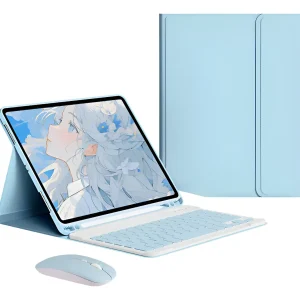 12.4pol Teclado Mouse Capa Para Samsung Tab S10+/s9+/s8+/s7+