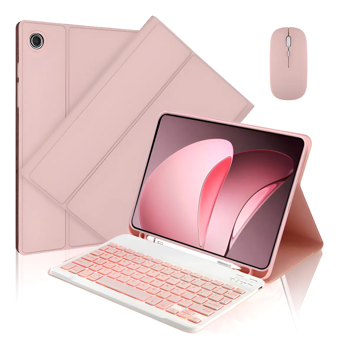 Capa ,teclado Retroiluminado, Mouse Para Samsung Tab S7/s8 - Imagem 13