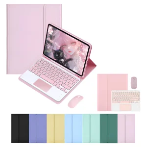 Capa + Mouse +teclado Touch Para iPad 7ª/8ª/9ª Geração
